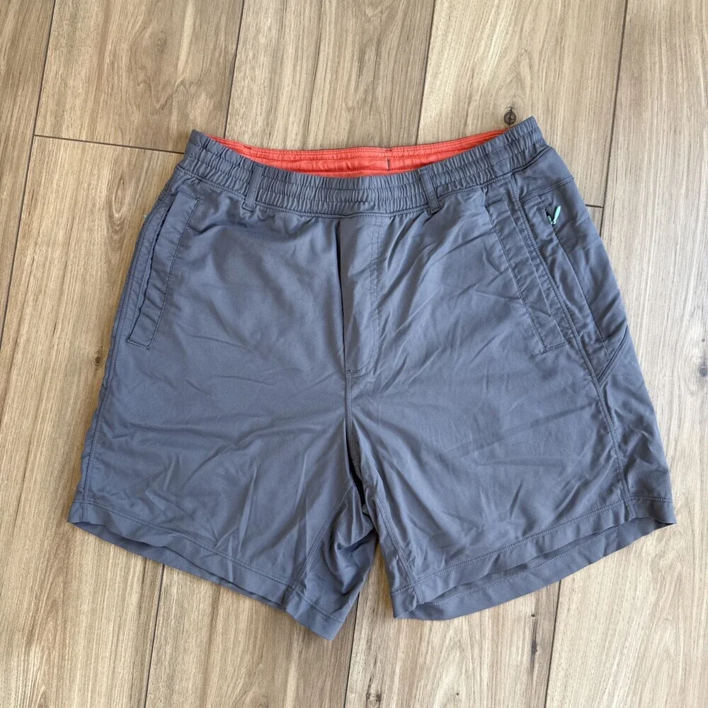 Bird Dogs Men Tan BOOM For Your Boomstick Lined Shorts Sz M Performance 7in